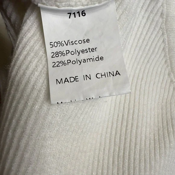 FASHION Elegant White Women's Wide Crew Neck Sweater - Picture 5 of 5